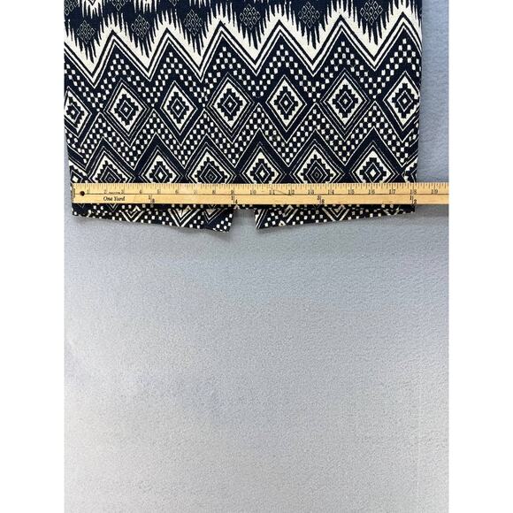 J. Crew The Pencil Skirt Women's Size 4 Aztec Print Lined Cotton Preppy - Picture 2 of 9